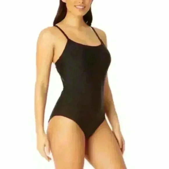 Hurley Black One Piece Swimsuit NWOT Large - Picture 1 of 6